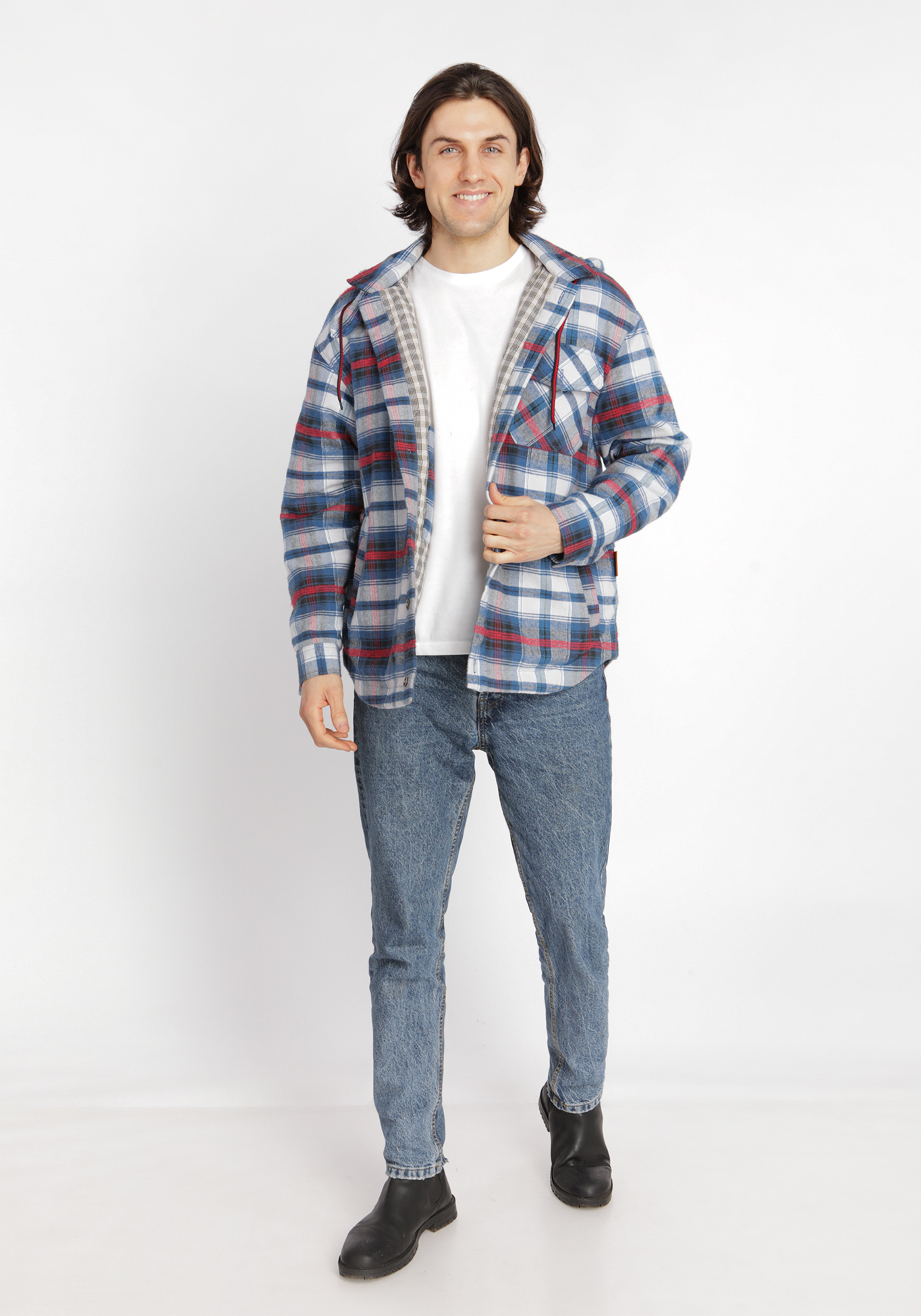 Утепленная рубашка с верблюжьей шерстью, Синий
Утепленная рубашка с верблюжьей шерстью, Синий