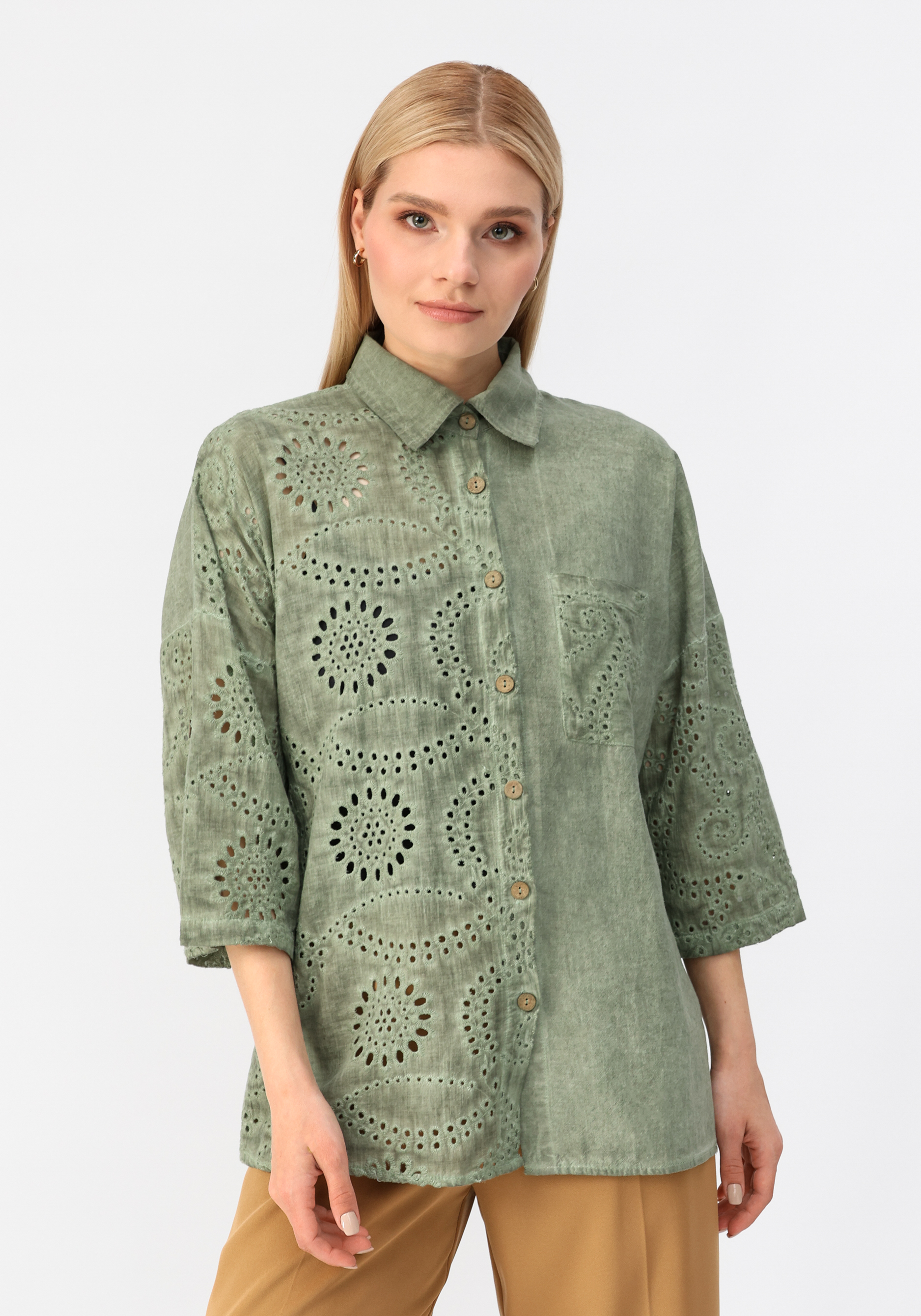Рубашка с патами, Зеленый
Рубашка с патами, Зеленый