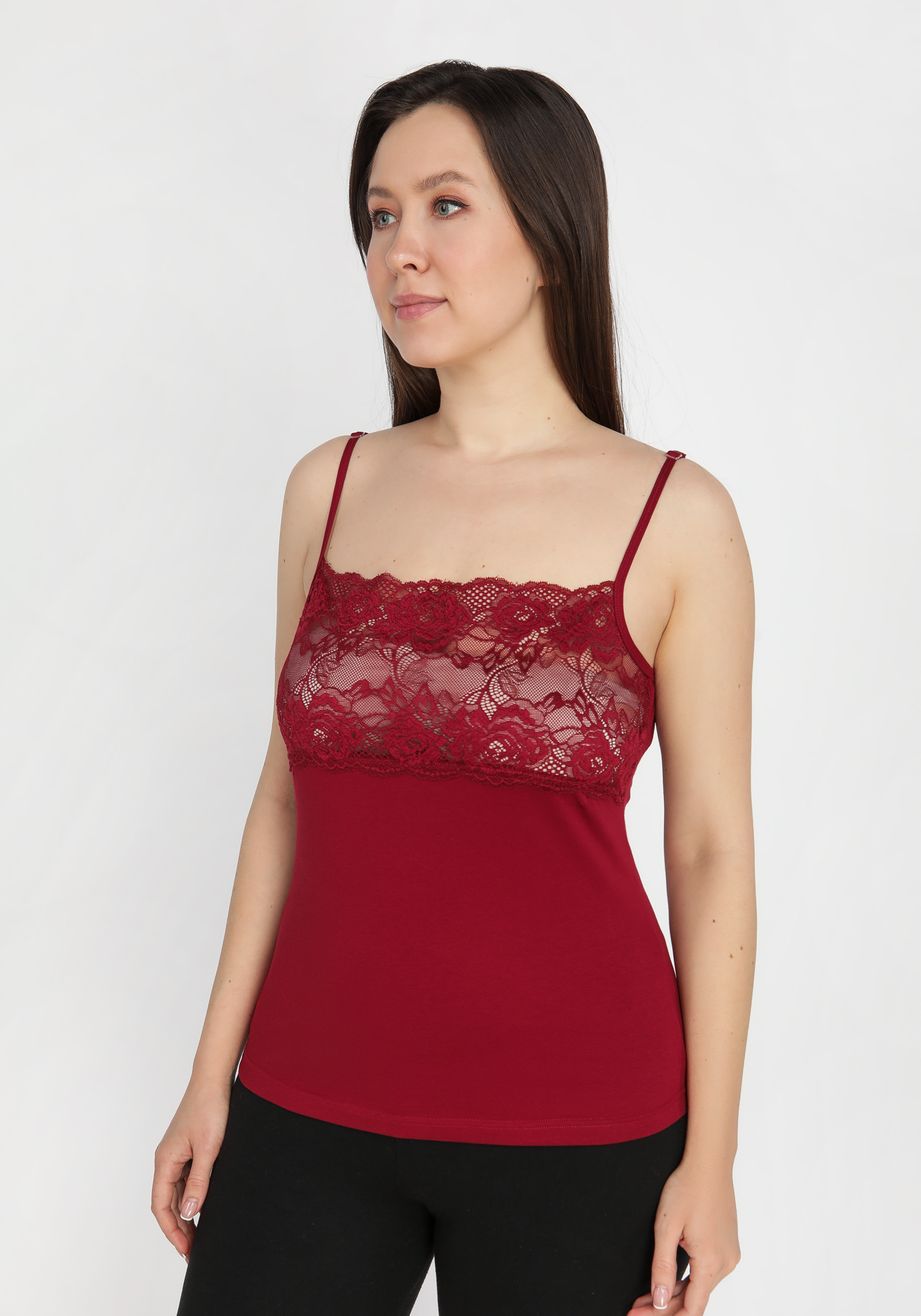 Топ с кружевом "Харпер", Бордовый
Топ с кружевом "Харпер", Бордовый