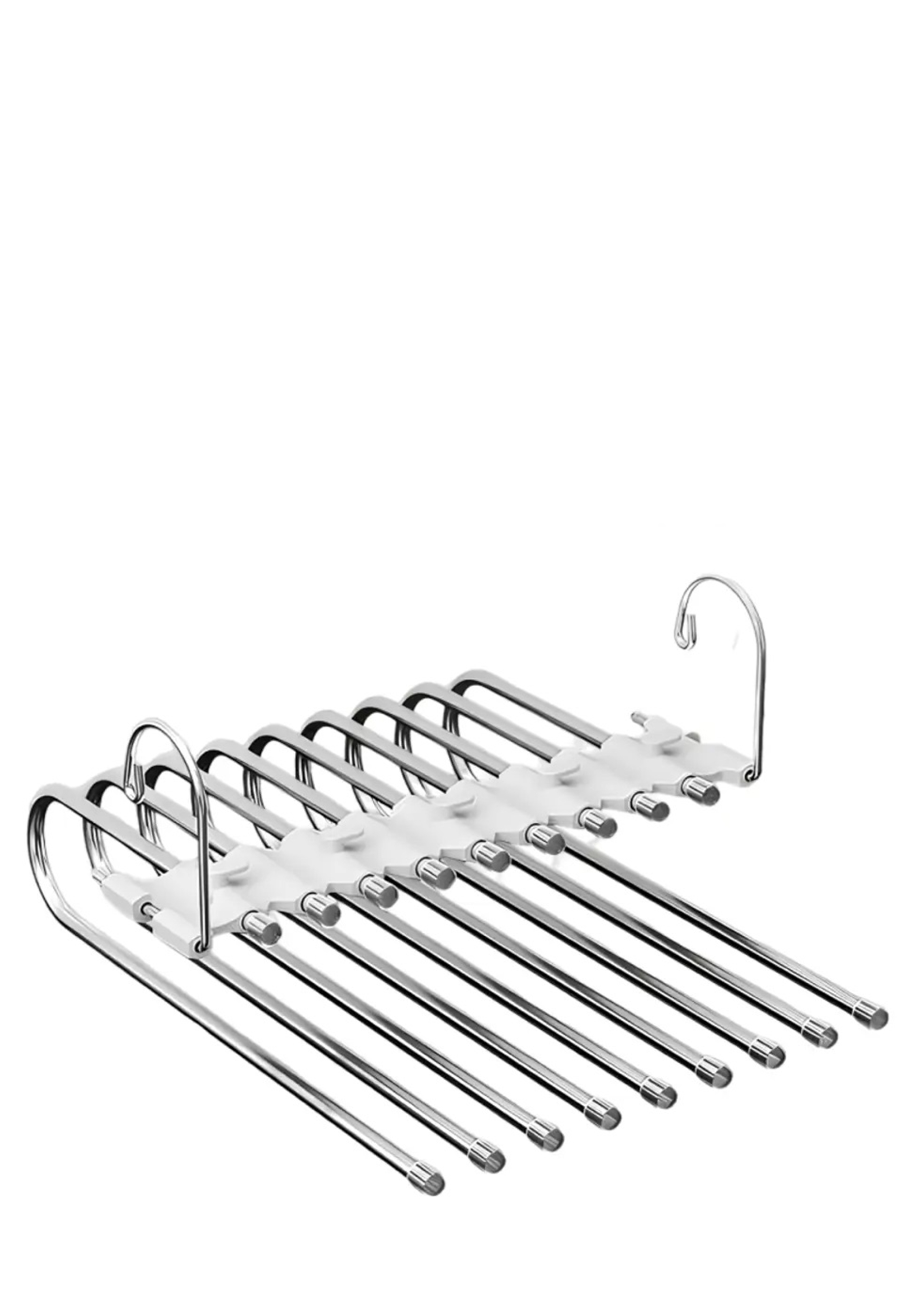 Вешалка для брюк, 9 креплений, Белый
Вешалка для брюк, 9 креплений, Белый