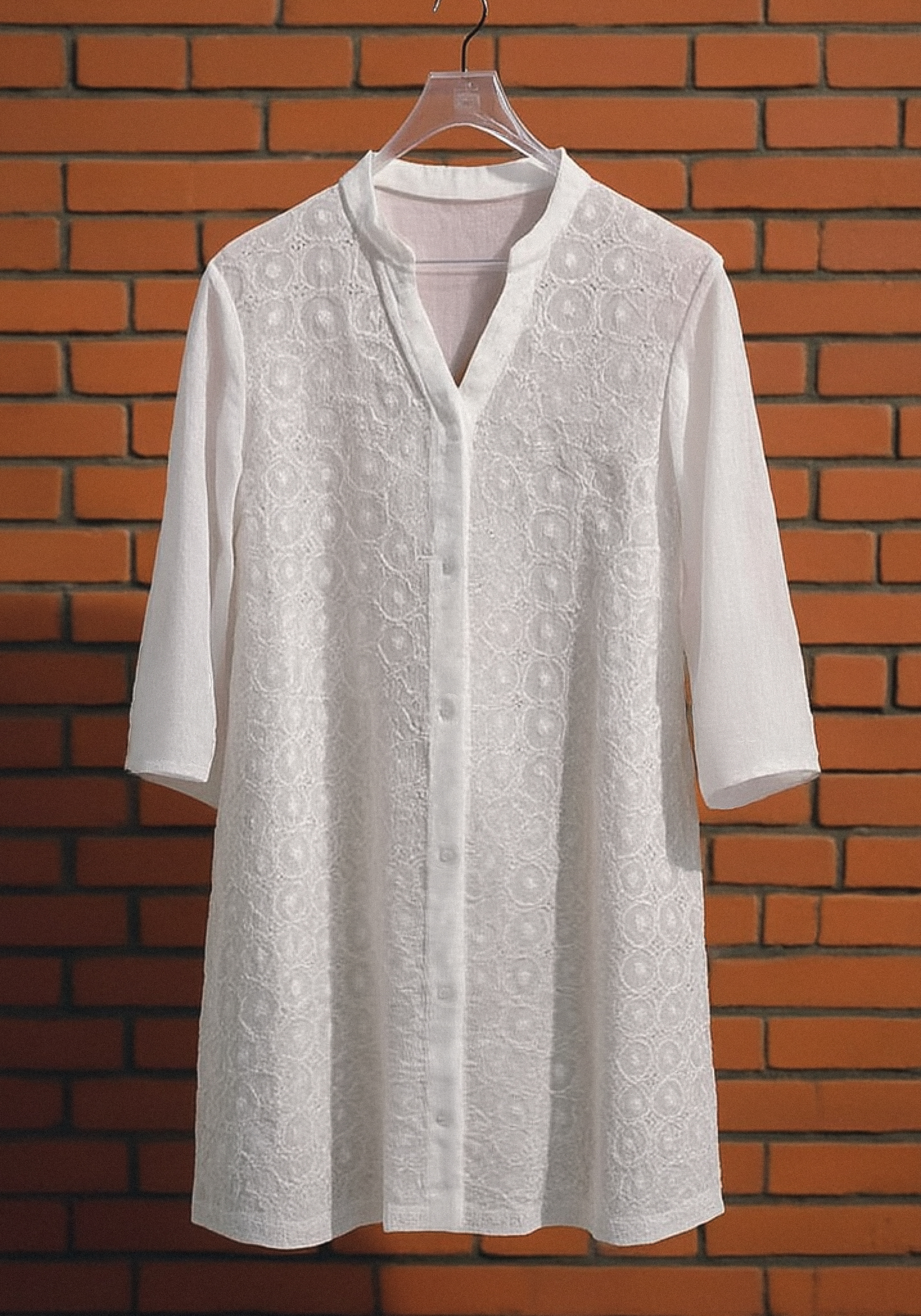 Рубашка из хлопка с шитьем Resale, Белый
Рубашка из хлопка с шитьем Resale, Белый