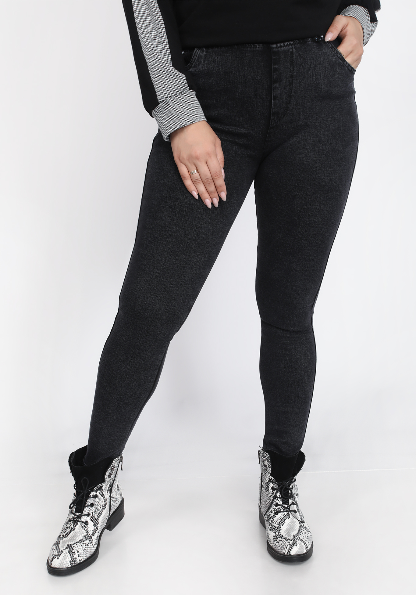 Джеггинсы с эффектом утяжки, Серый
Джеггинсы с эффектом утяжки, Серый