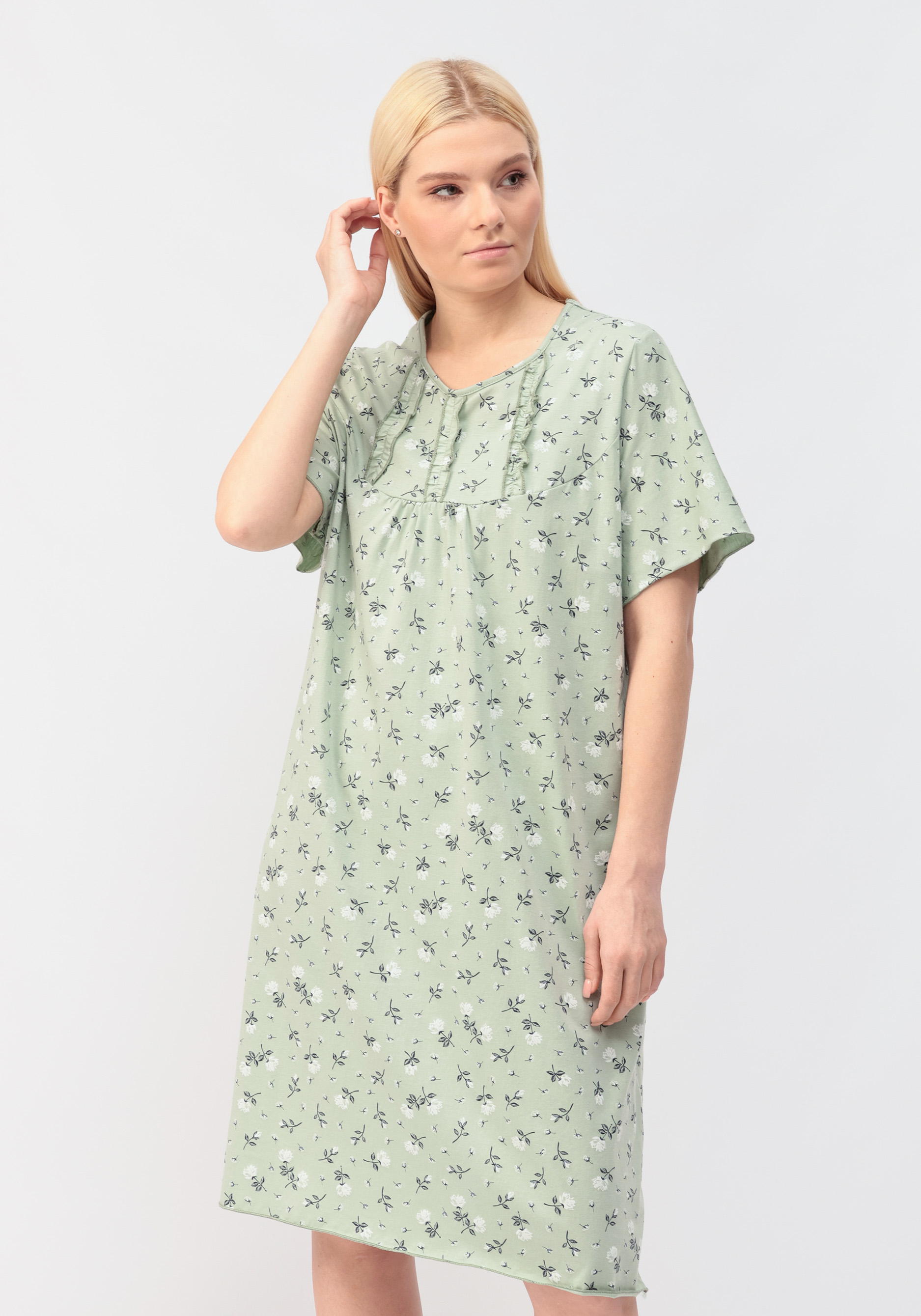 Ночная сорочка "Илана", Зеленый
Ночная сорочка "Илана", Зеленый