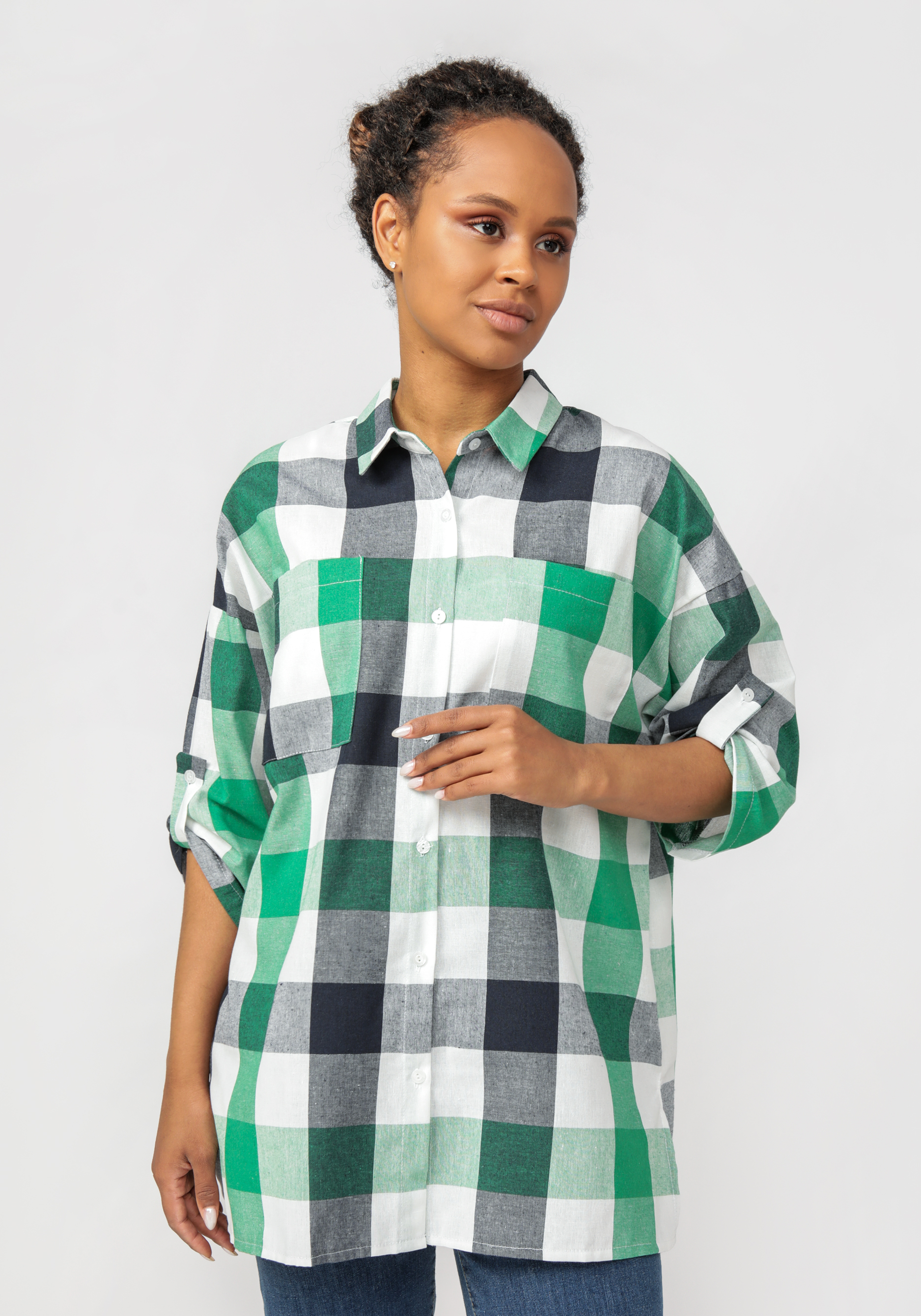 Рубашка "Элла", Зеленый
Рубашка "Элла", Зеленый