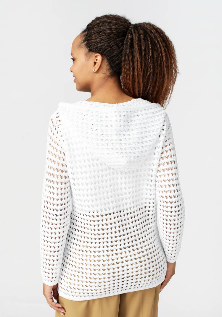 Кардиган вязаный с капюшоном на молнии шир.  750, рис. 4