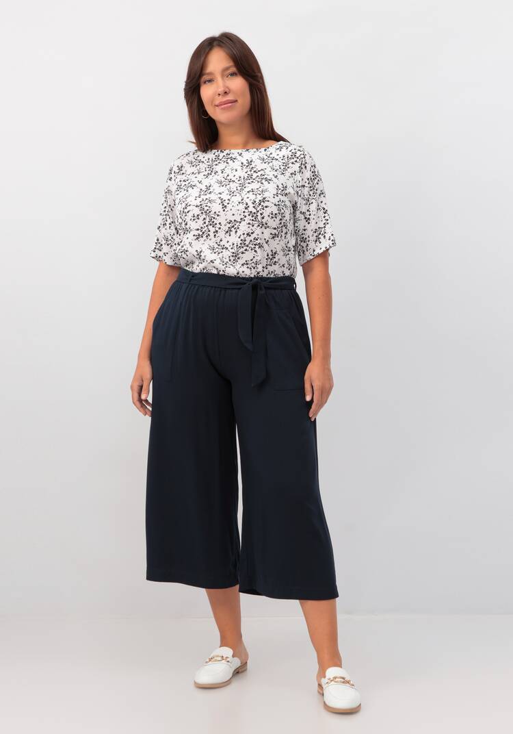 Брюки-кюлоты с накладными карманами шир.  750, рис. 8