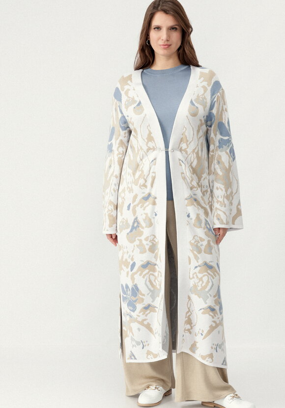 Кардиган с цветочным дизайном шир.  580, рис. 30