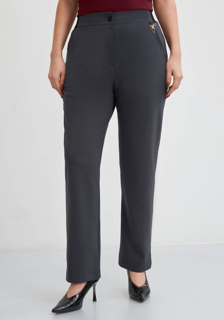 Брюки прямые с декором София шир.  750, рис. 4