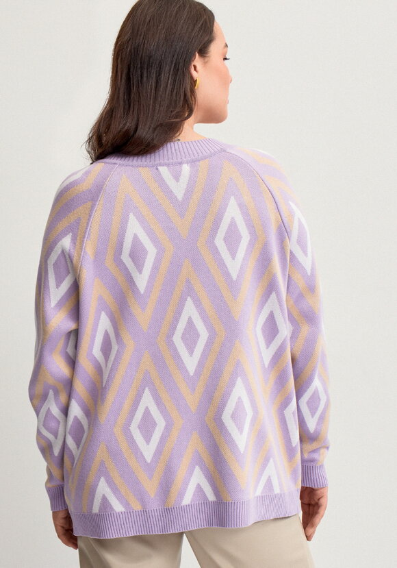 Джемпер с геометрическим рисунком шир.  580, рис. 24
