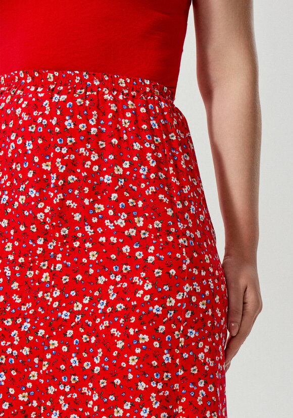 Юбка миди с цветочным принтом шир.  580, рис. 5