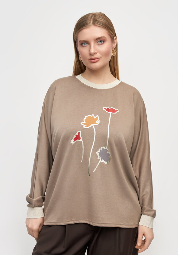 Джемпер Нежный лотос шир.  580, рис. 9