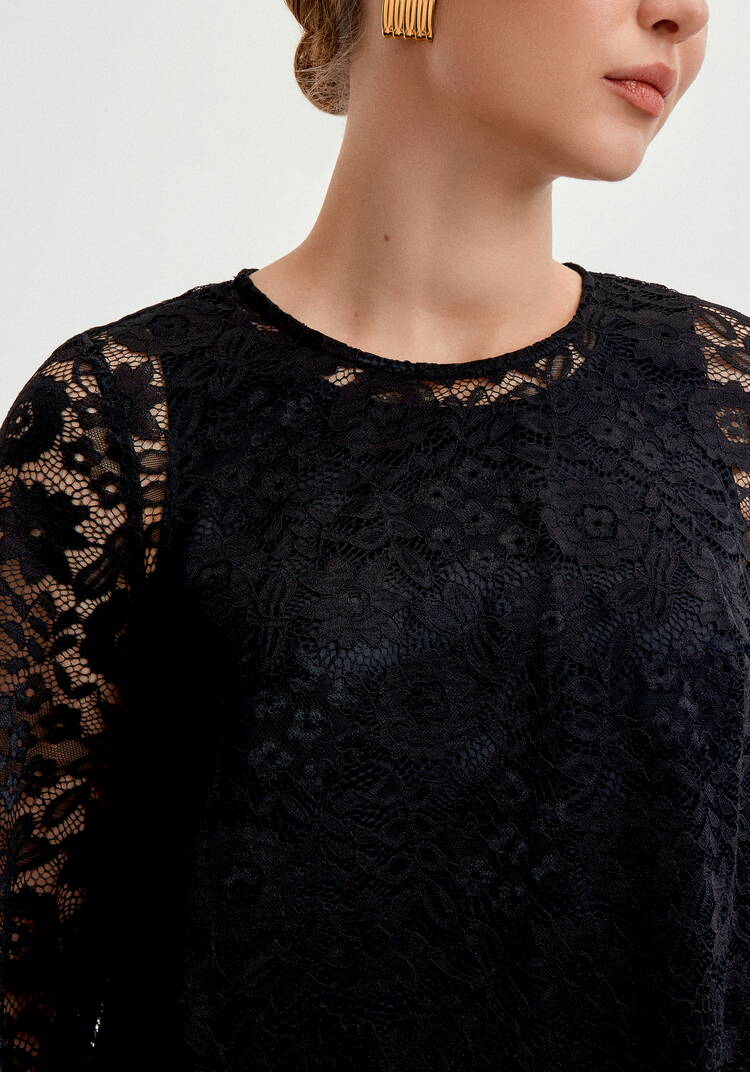 Туника из кружева с топом шир.  750, рис. 31