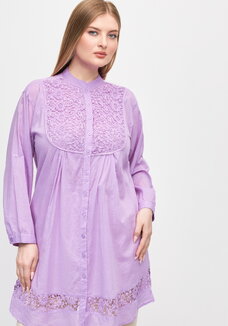 Блуза с кружевом Эстер