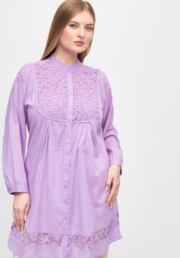 Блуза с кружевом Эстер шир.  580, рис. 7