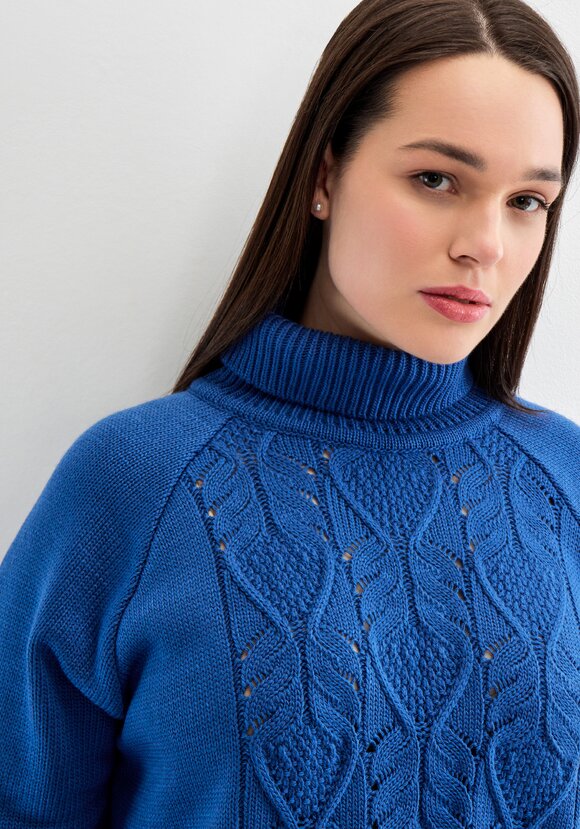 Свитер с ажурным рисунком шир.  580, рис. 18