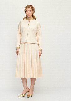 Юбка гофре из трикотажной ткaни