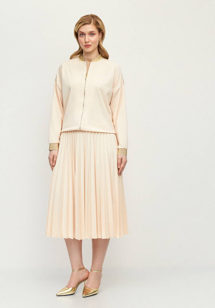 Юбка гофре из трикотажной ткaни шир.  750, рис. 8