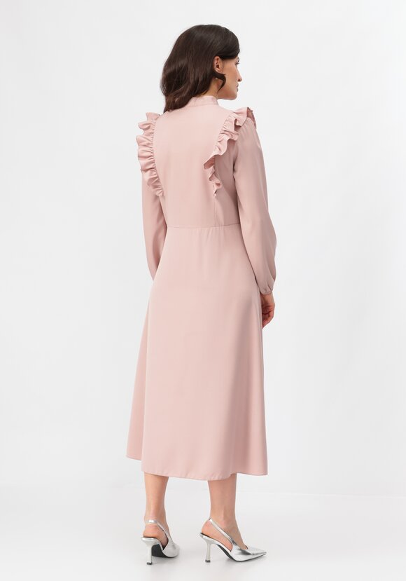 Платье с бантом свободного кроя шир.  580, рис. 3