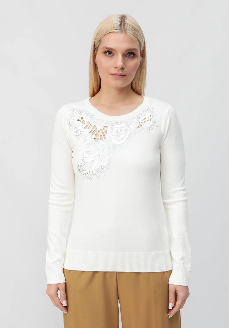 Блуза Цветочное ожерелье шир.  750, рис. 8