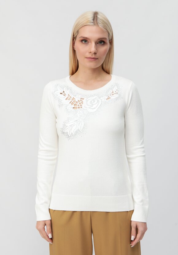 Блуза Цветочное ожерелье шир.  580, рис. 8