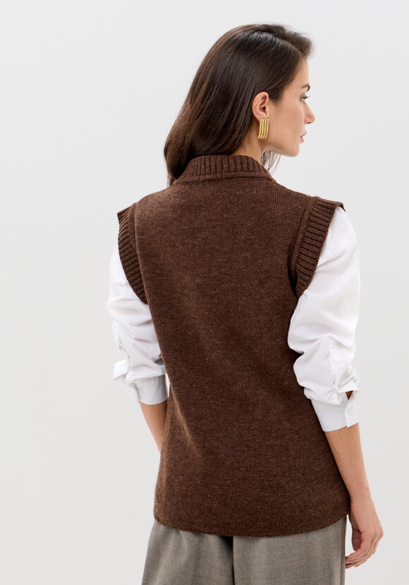 Безрукавка Ромбы из верблюжьей шерсти шир.  580, рис. 2