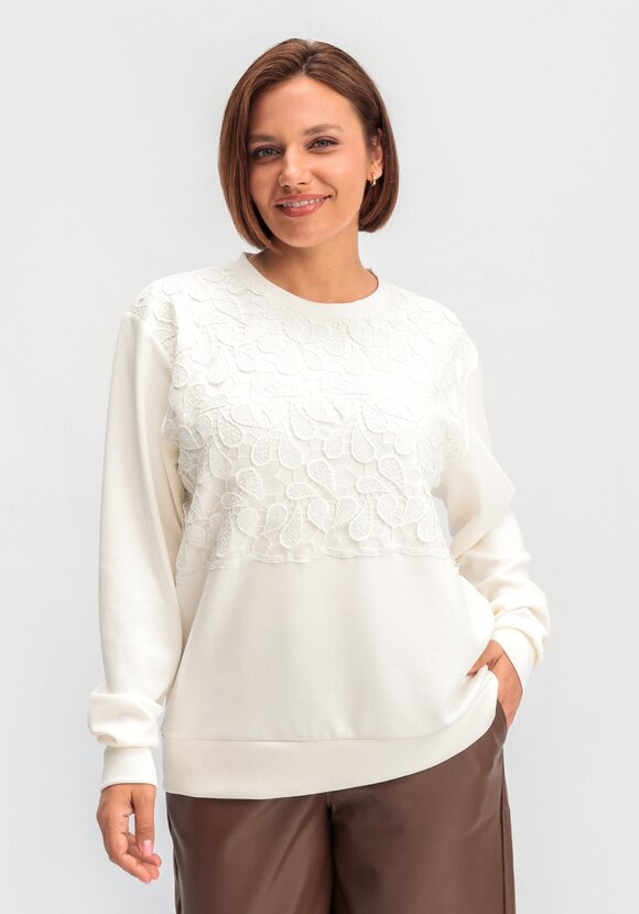 Свитшот с ажурным декором шир.  580, рис. 8