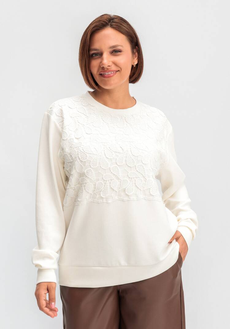 Свитшот с ажурным декором шир.  750, рис. 8