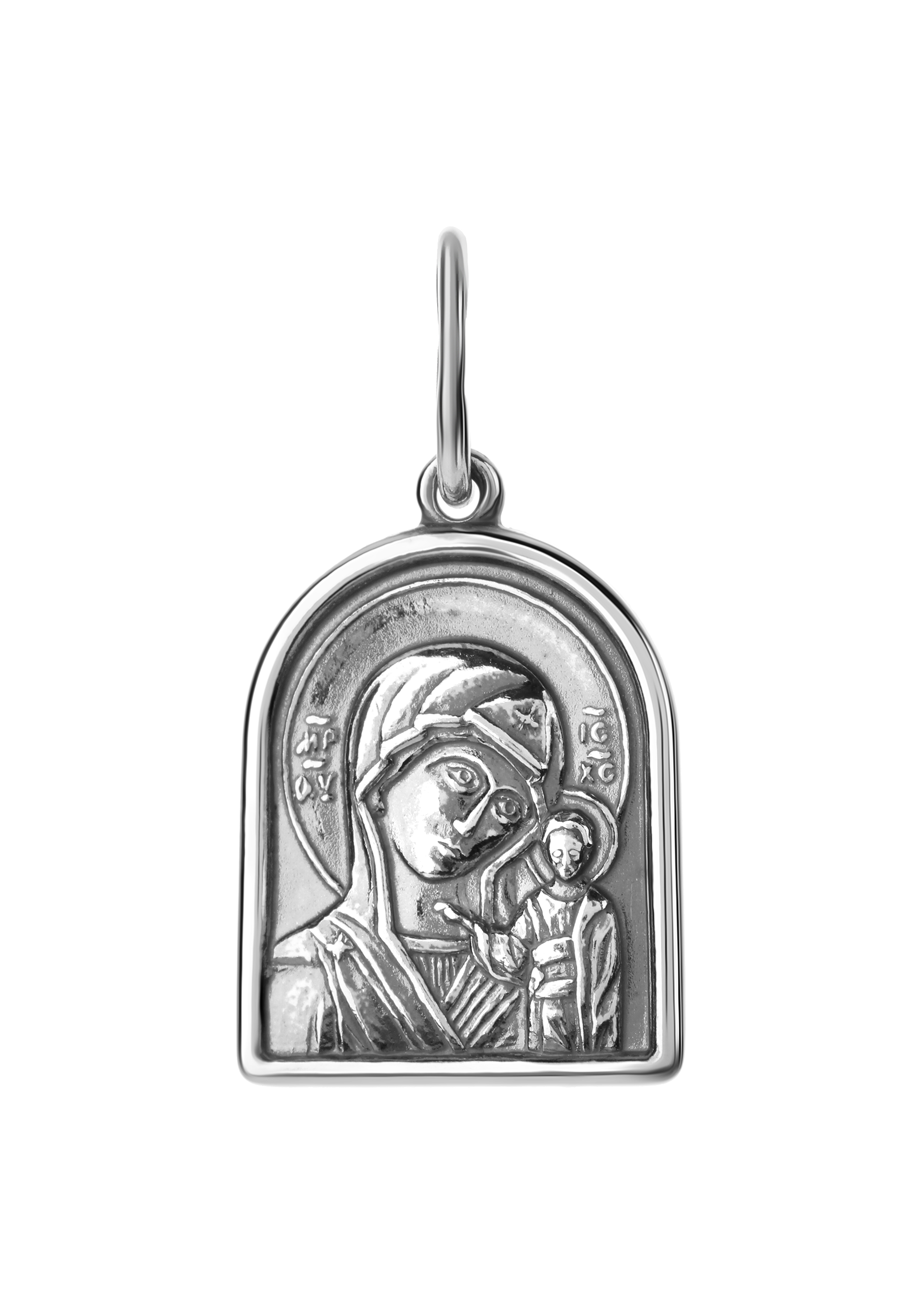 подвеска серебряная казанская божия матерь Подвеска серебряная 