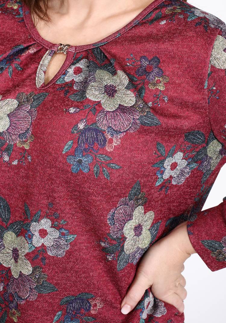 Блуза Цветочный презент шир.  750, рис. 12