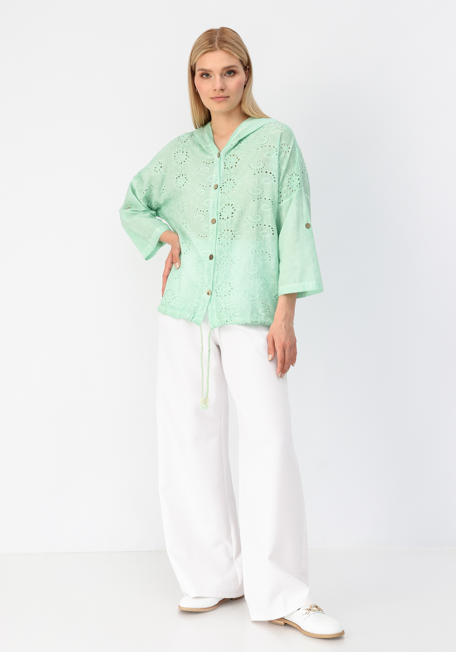 Рубашка "Алана" Alina Collection, размер 50, цвет белый - фото 2