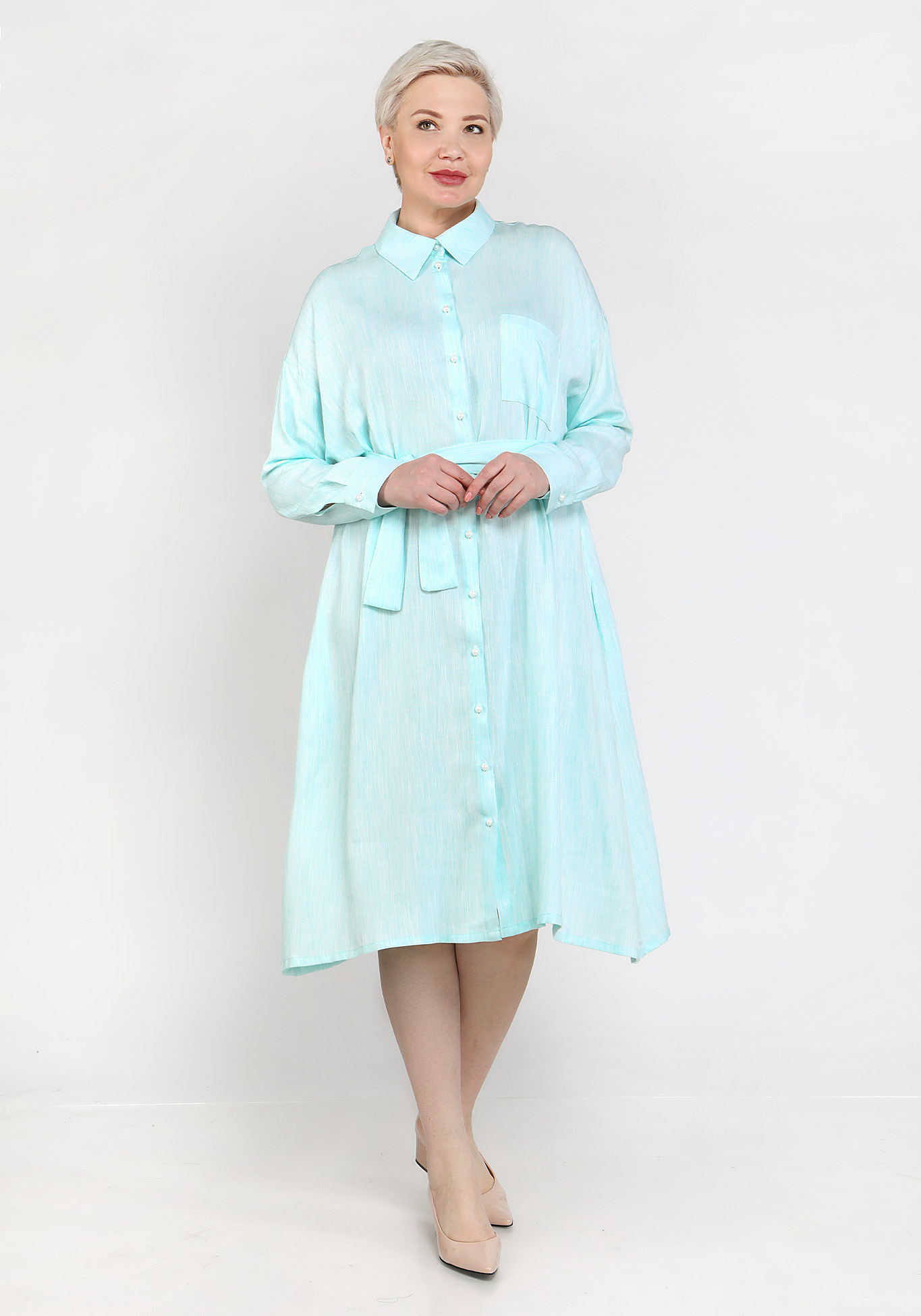 Платье "Незабываемое впечатление" Vivienne Mare, размер 48, цвет мятный - фото 1