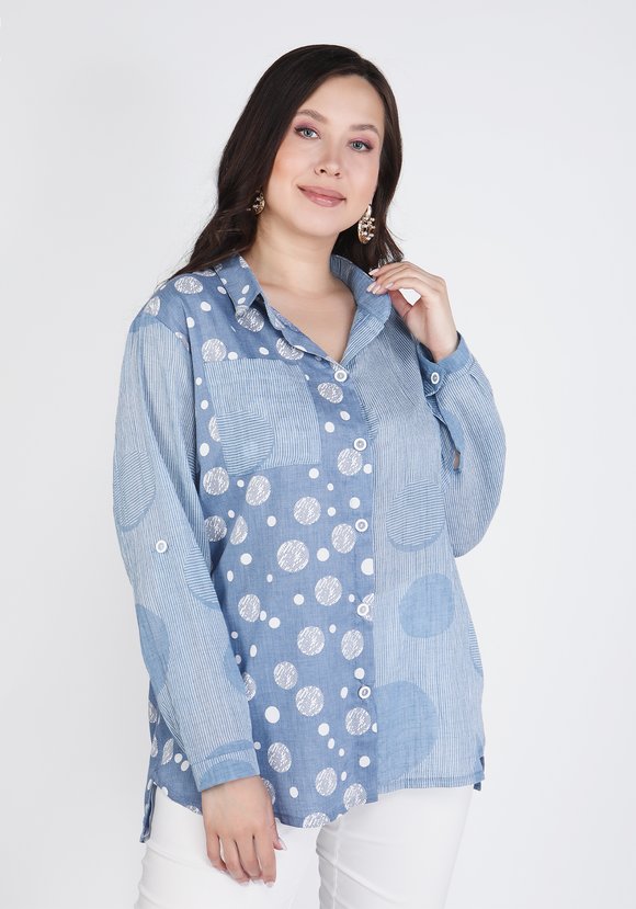 Блуза Таинственный образ шир.  580, рис. 5