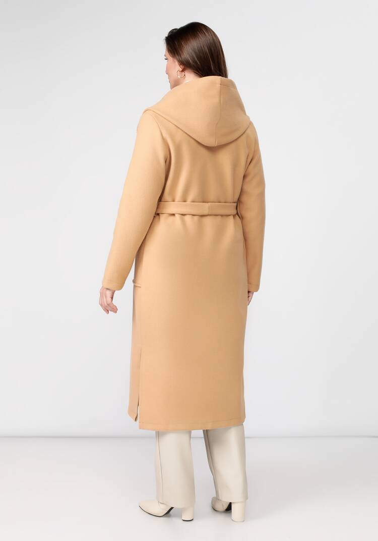 Пальто удлиненное с поясом шир.  750, рис. 9