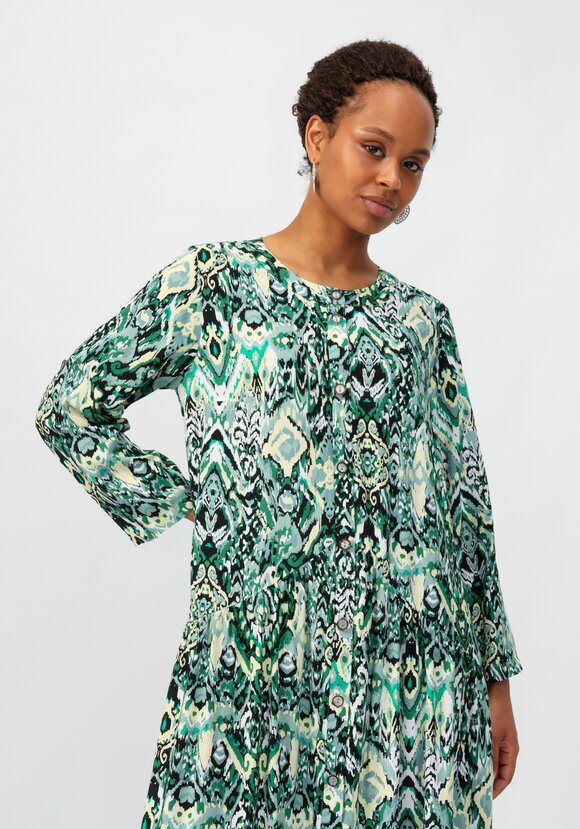 Платье с цветочным принтом свободного кроя шир.  580, рис. 9