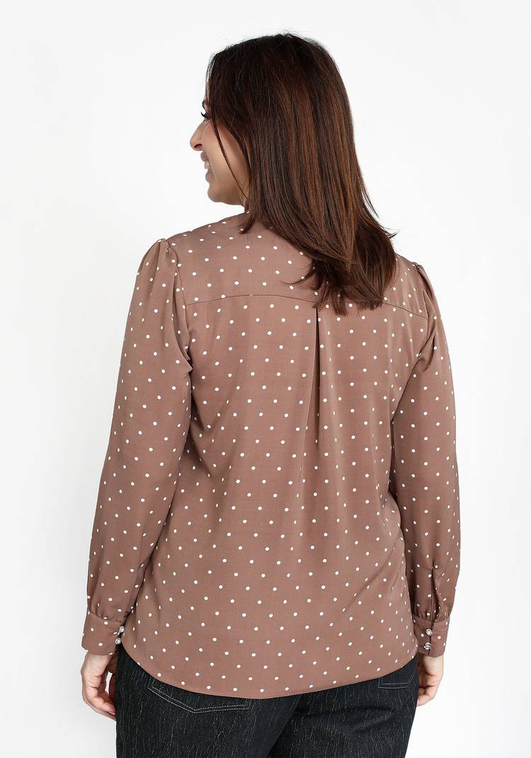 Блуза с завязками бант шир.  750, рис. 6