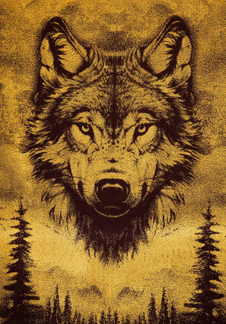 Простыня махровая Царь зверей шир.  750, рис. 9