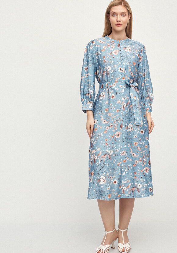 Платье с принтом по рукавам Герда шир.  580, рис. 30