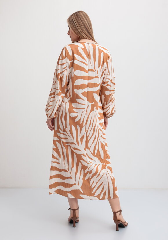 Платье макси с длинным рукавом шир.  580, рис. 13