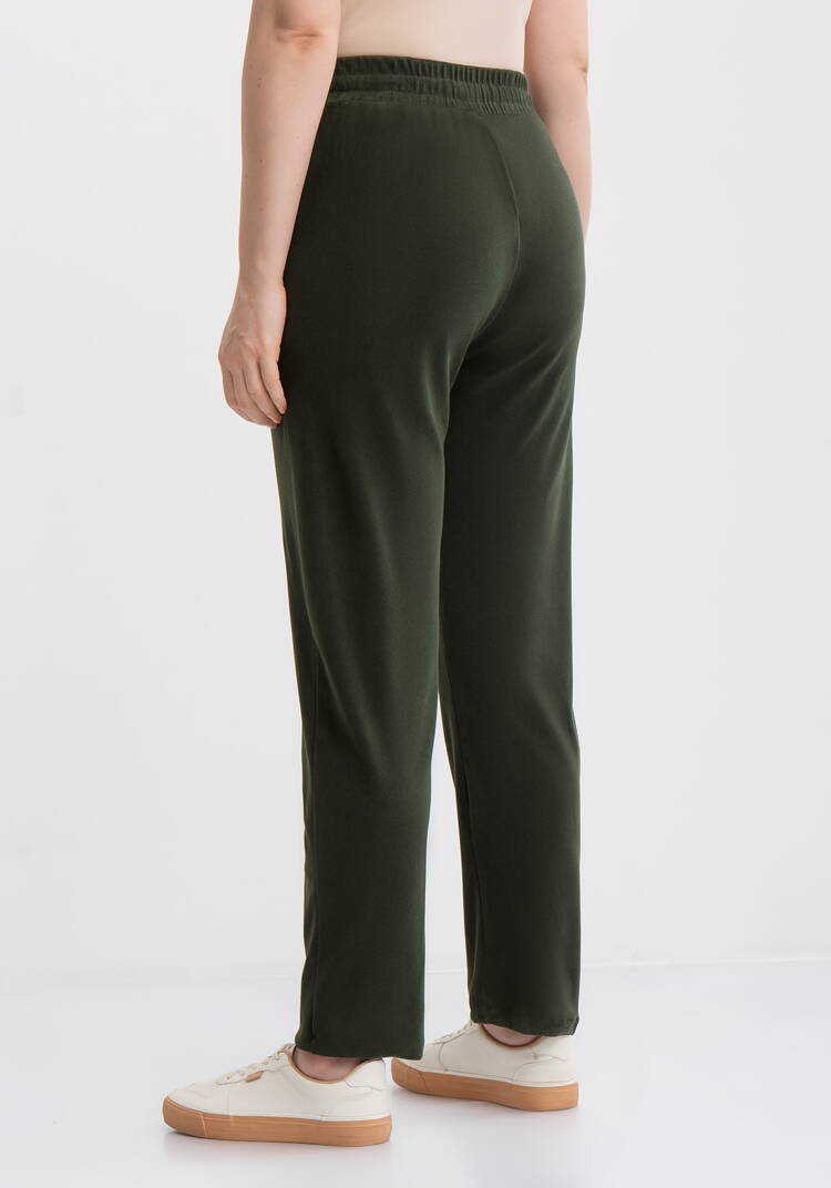 Брюки велюровые прямые на резинке по поясу шир.  750, рис. 9