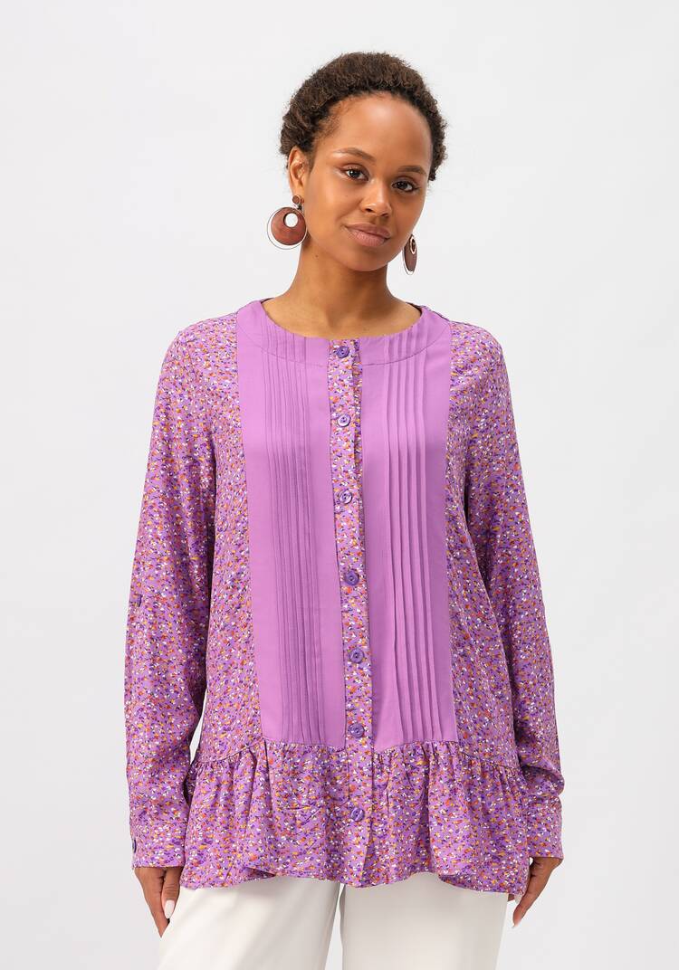 Блуза со складками впереди шир.  750, рис. 20