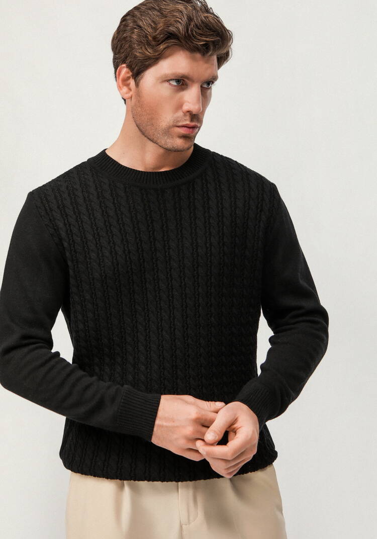 Джемпер с косами на передней полочке шир.  750, рис. 16