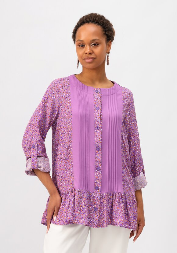 Блуза со складками впереди шир.  580, рис. 17