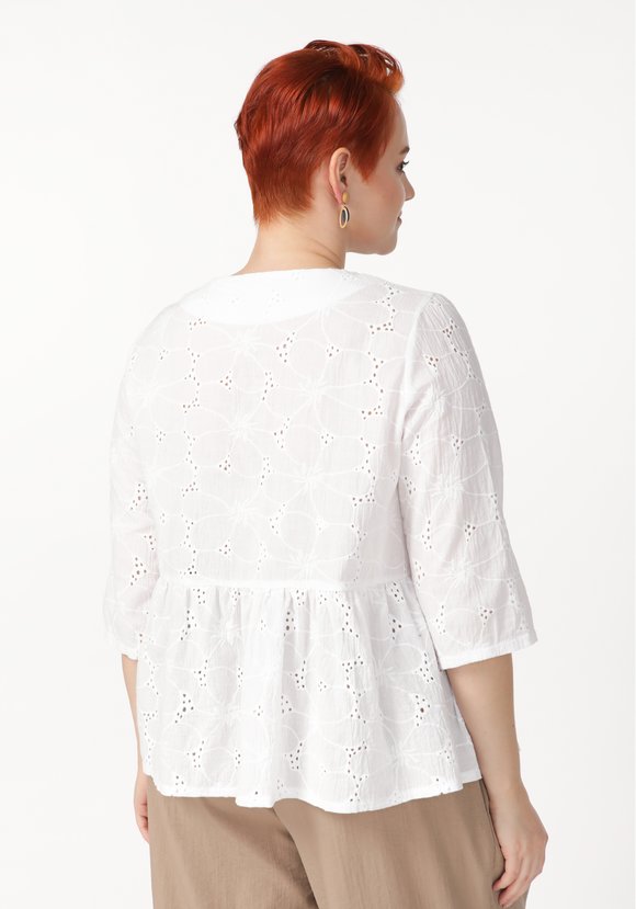 Блуза свободная из фактурной ткани шир.  580, рис. 2