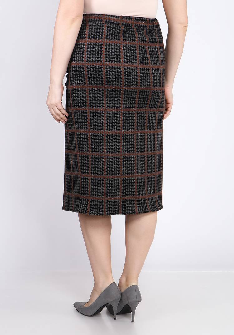 Юбка в клетку с вертикальным воланом шир.  750, рис. 6