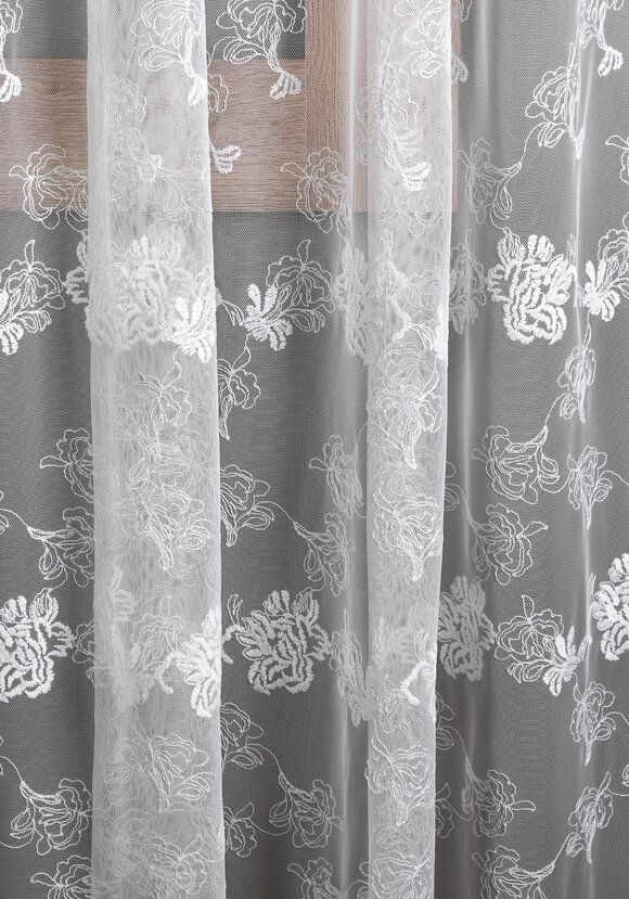 Тюль-сетка с вышивкой шир.  580, рис. 20