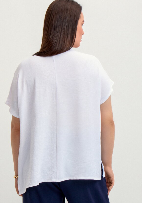 Блуза с круглой горловиной и разрезами шир.  580, рис. 25