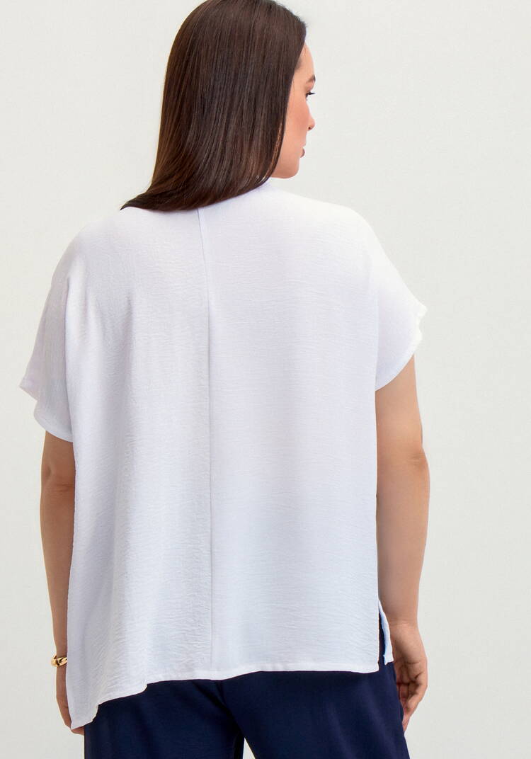 Блуза с круглой горловиной и разрезами шир.  750, рис. 25