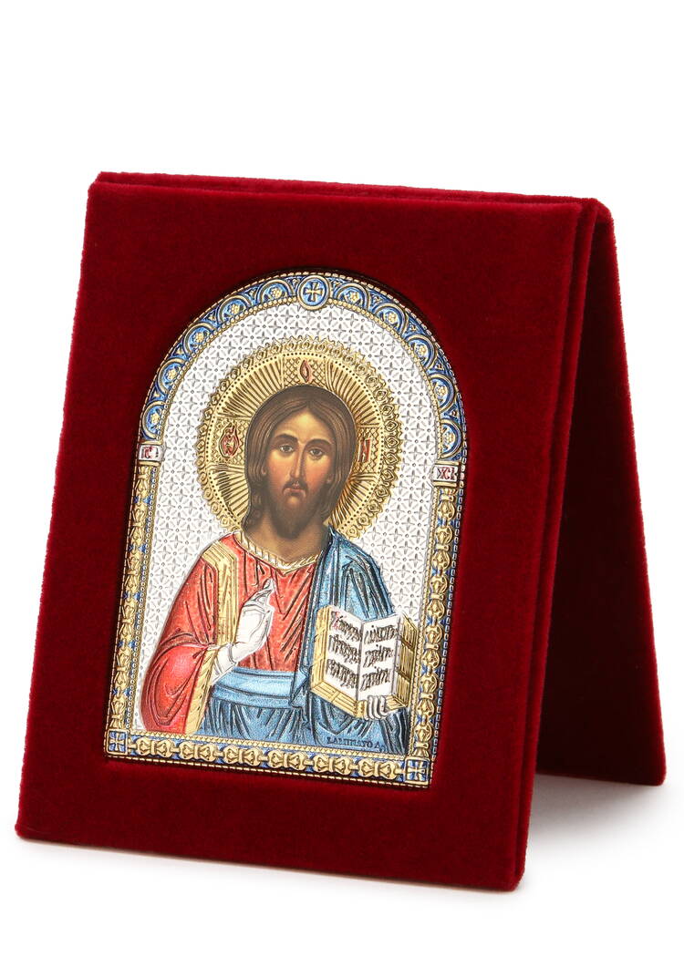 Икона Небесные покровители с эмалью, 7*9 см шир.  750, рис. 4