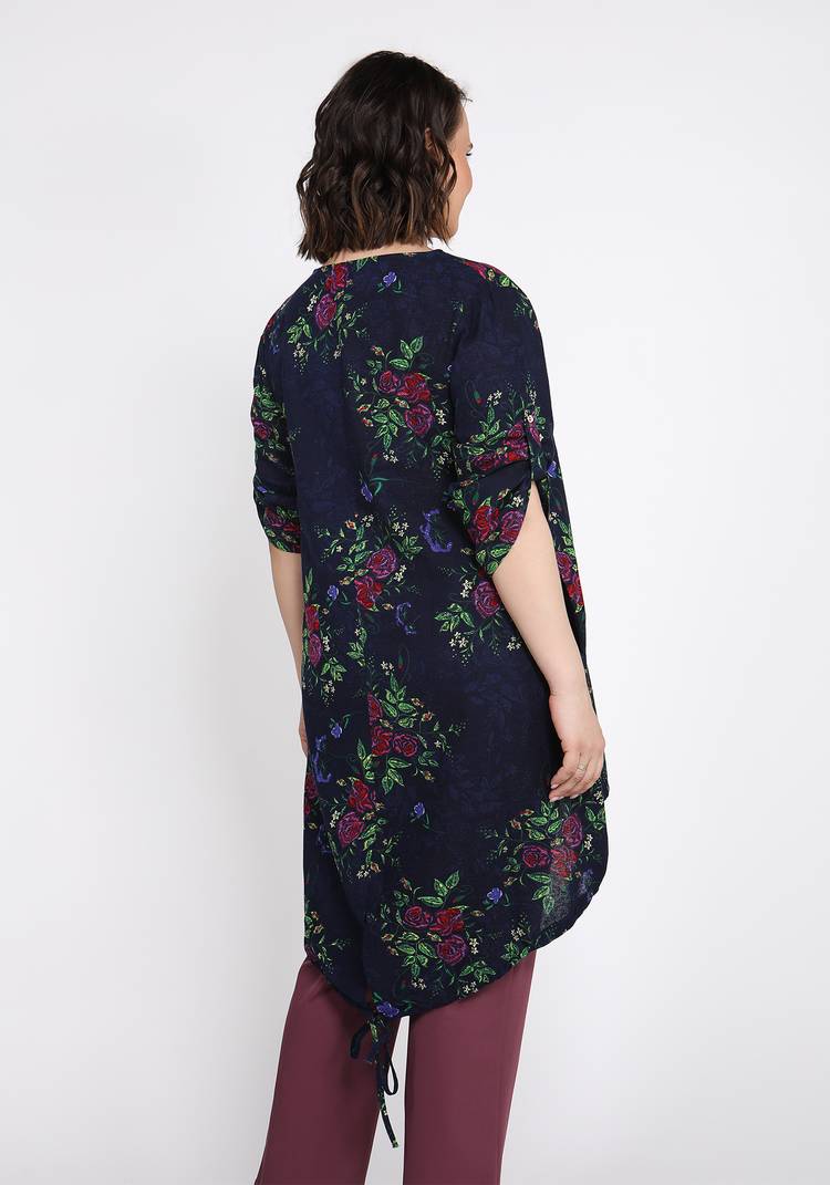 Туника Цветочный рай шир.  750, рис. 8