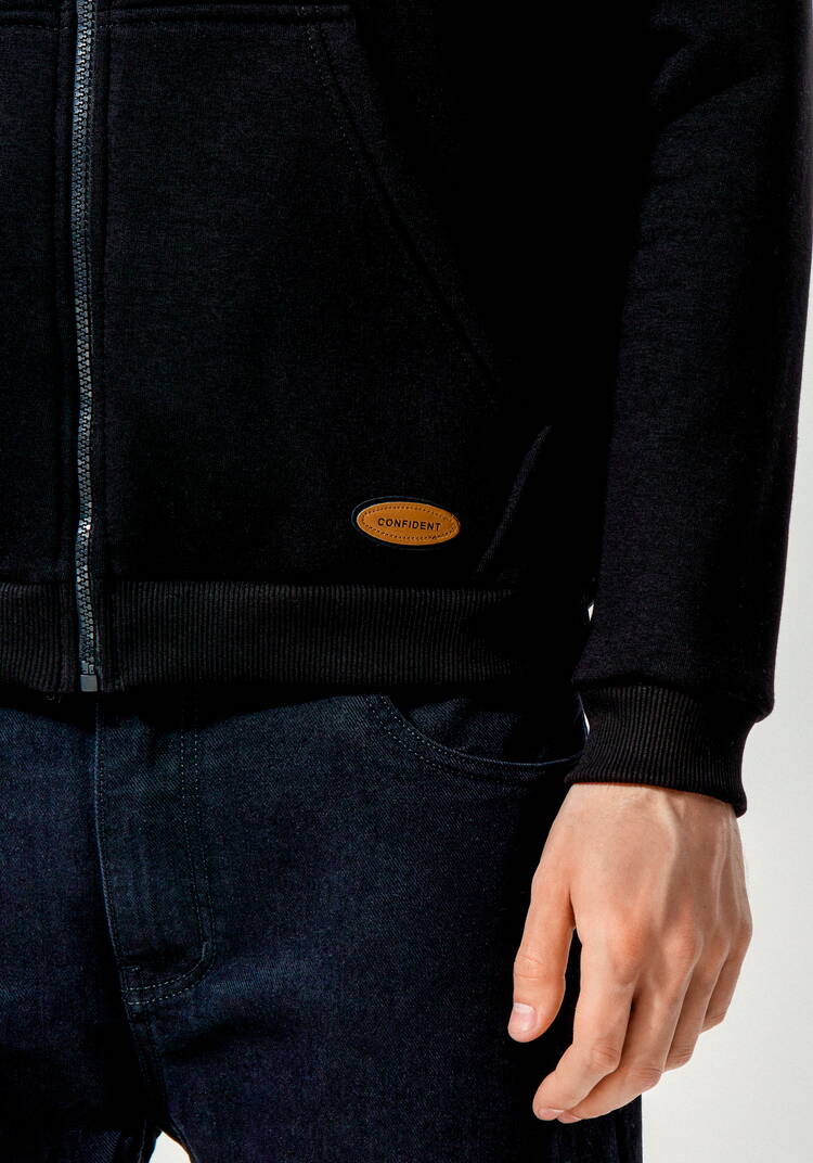 Толстовка с декоративной нашивкой на кармане шир.  750, рис. 5